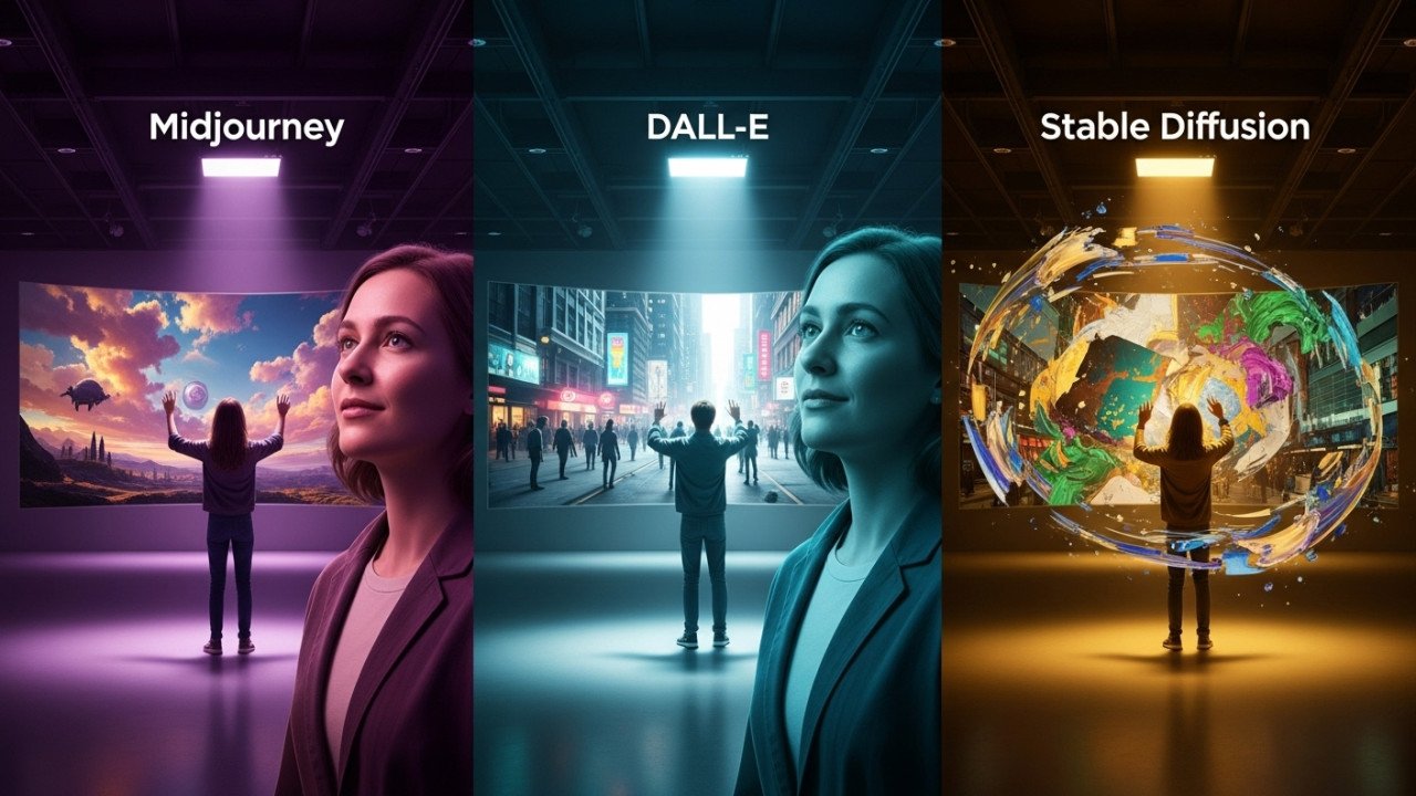 Midjourney vs. DALL-E vs. Stable Diffusion: Complete Comparison 2025