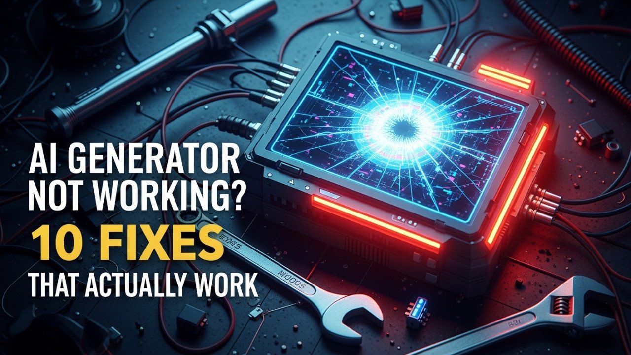 AI Image Generator Not Working? 10 Fixes That Actually Work