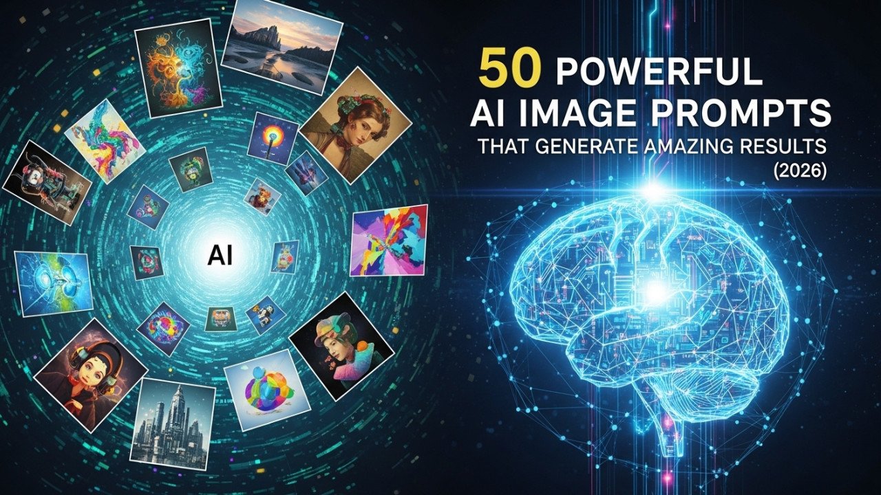 50 Powerful AI Image Prompts That Generate Amazing Results (2026)