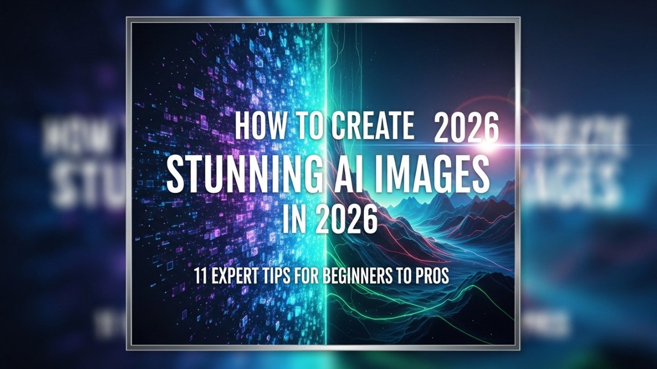 How to Create Stunning AI Images (Beginner to Pro Guide 2026)