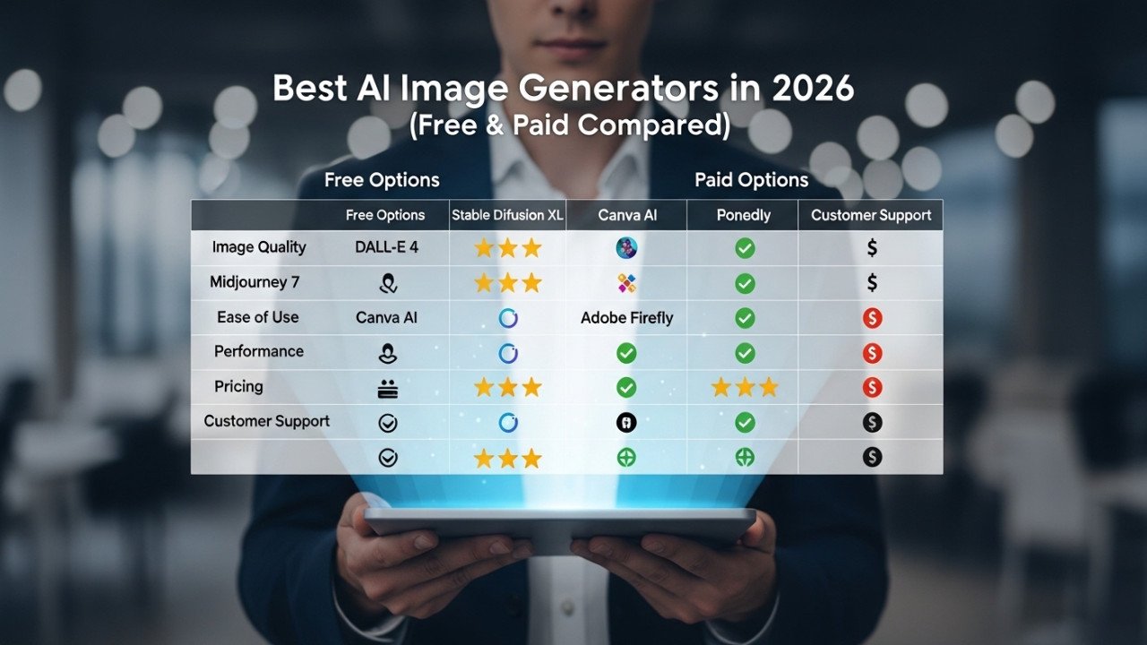Best AI Image Generators in 2026 (Free & Paid Compared)