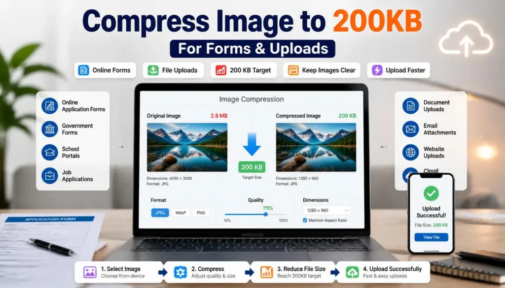 Compress Image to 200KB