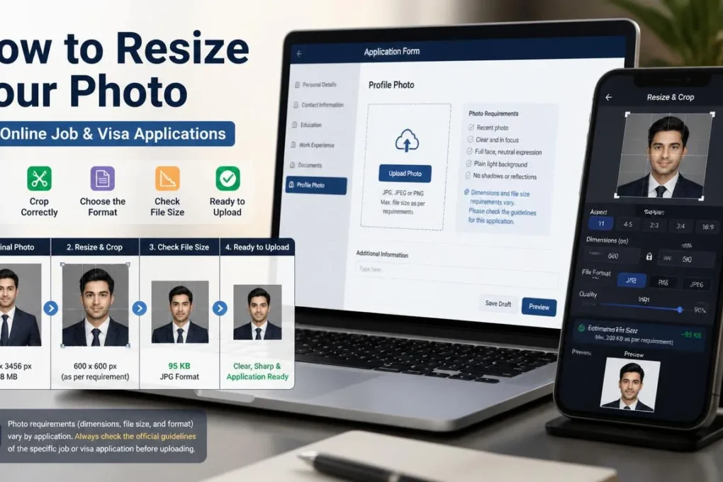 reduce image size for job application