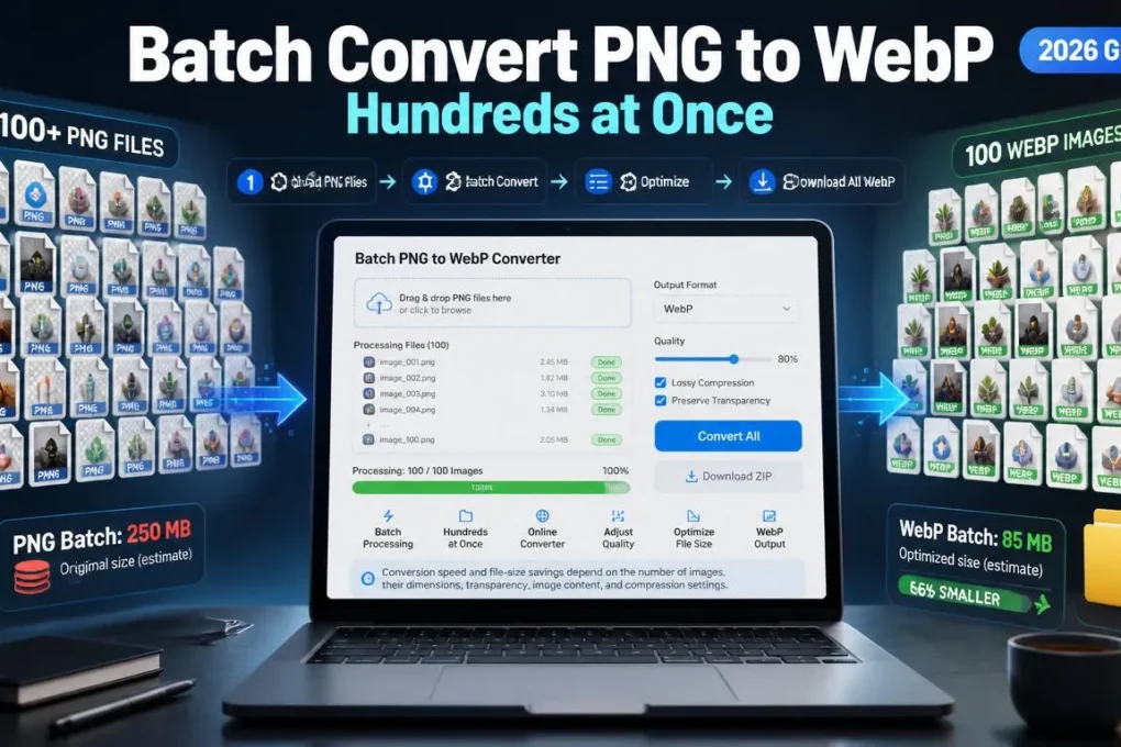 Batch Convert PNG to WebP