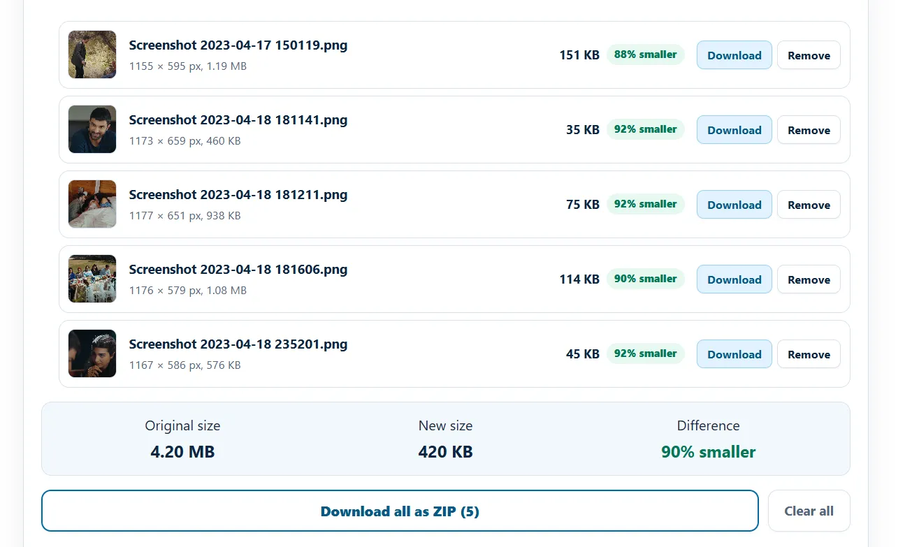 Convert existing PNGs in bulk