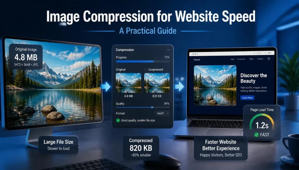 image compression for website speed