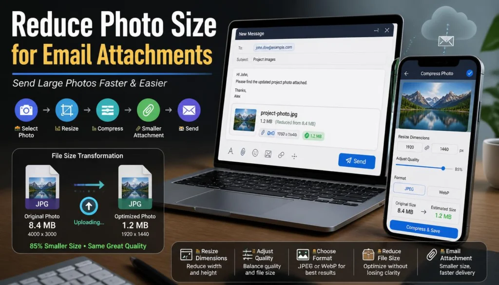 Reduce Photo Size for Email Attachments That Send