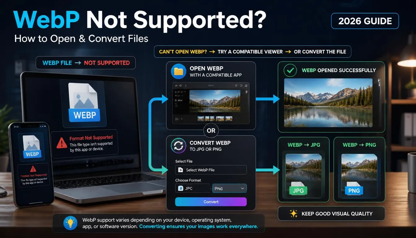 WebP Not Supported? How to Open and Convert Files
