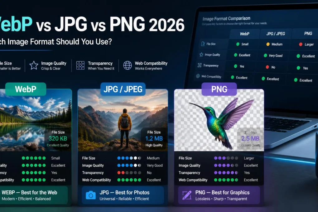 WebP vs JPG vs PNG