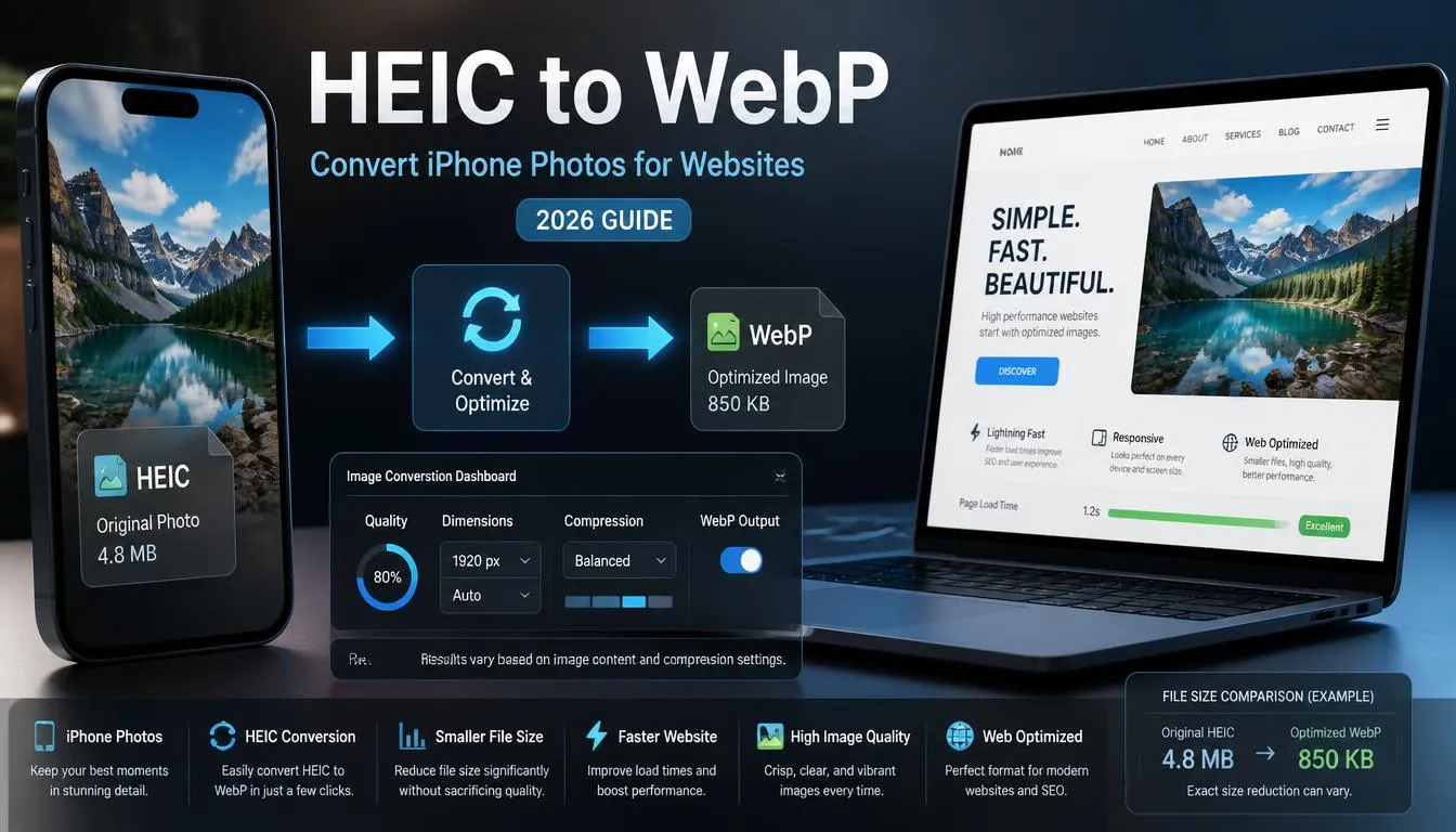HEIC to PNG: Convert iPhone Photos Free Online